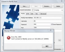 SQLyog客户端无法连接MySQL服务器案例分析