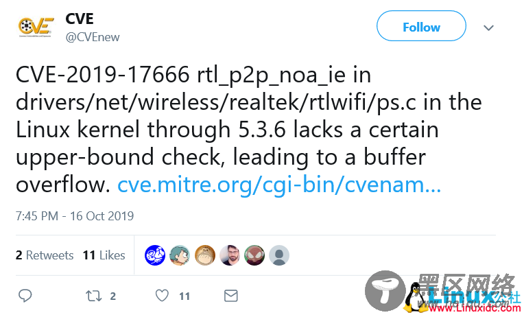 一个未修复的Linux漏洞发现，可通过WiFi攻击目标计算机