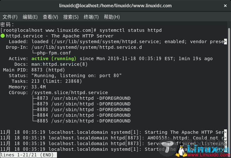 5分钟学会在CentOS 8上安装Apache