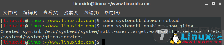 Ubuntu 18.04 上安装搭建私有 Git 服务器 Gitea