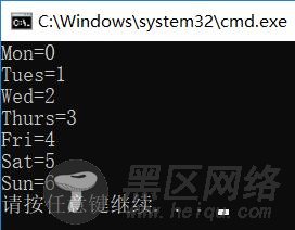 C语言枚举类型enum详解