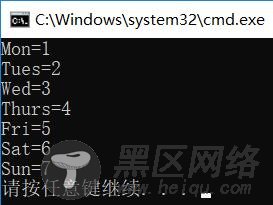 C语言枚举类型enum详解