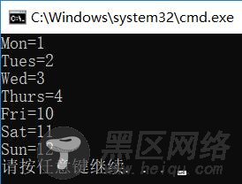 C语言枚举类型enum详解