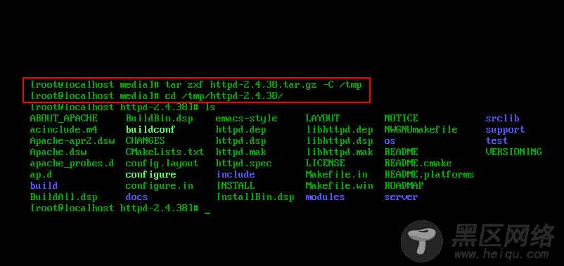 基于Linux系统下Apache服务器的安装部署