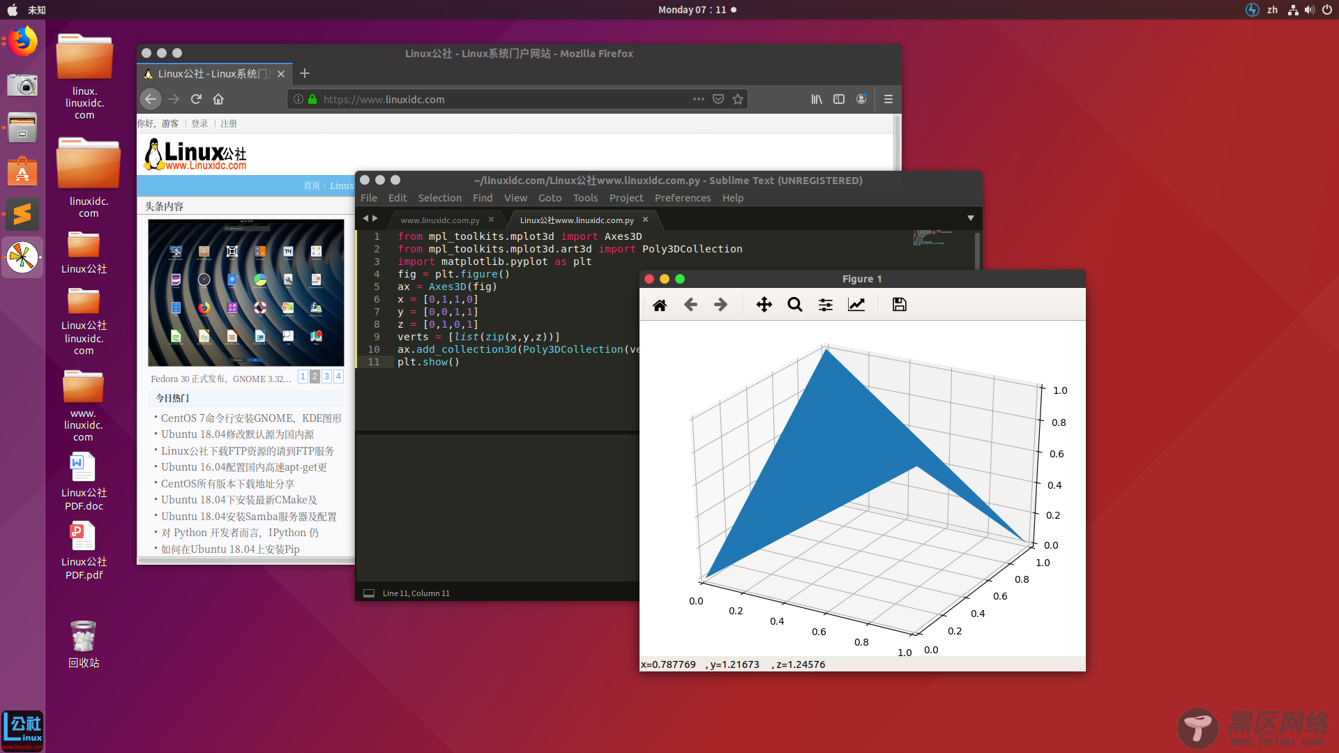 使用Python matplotlib绘制3D多边形