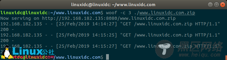 woof  - 在Linux中通过本地网络轻松分享交换文件