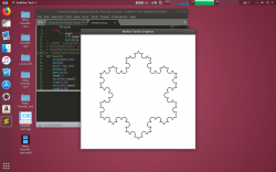 使用Python turtle库绘制科赫雪花曲线