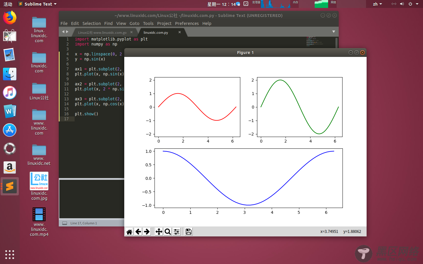 Python 绘图库 Matplotlib 入门代码实例