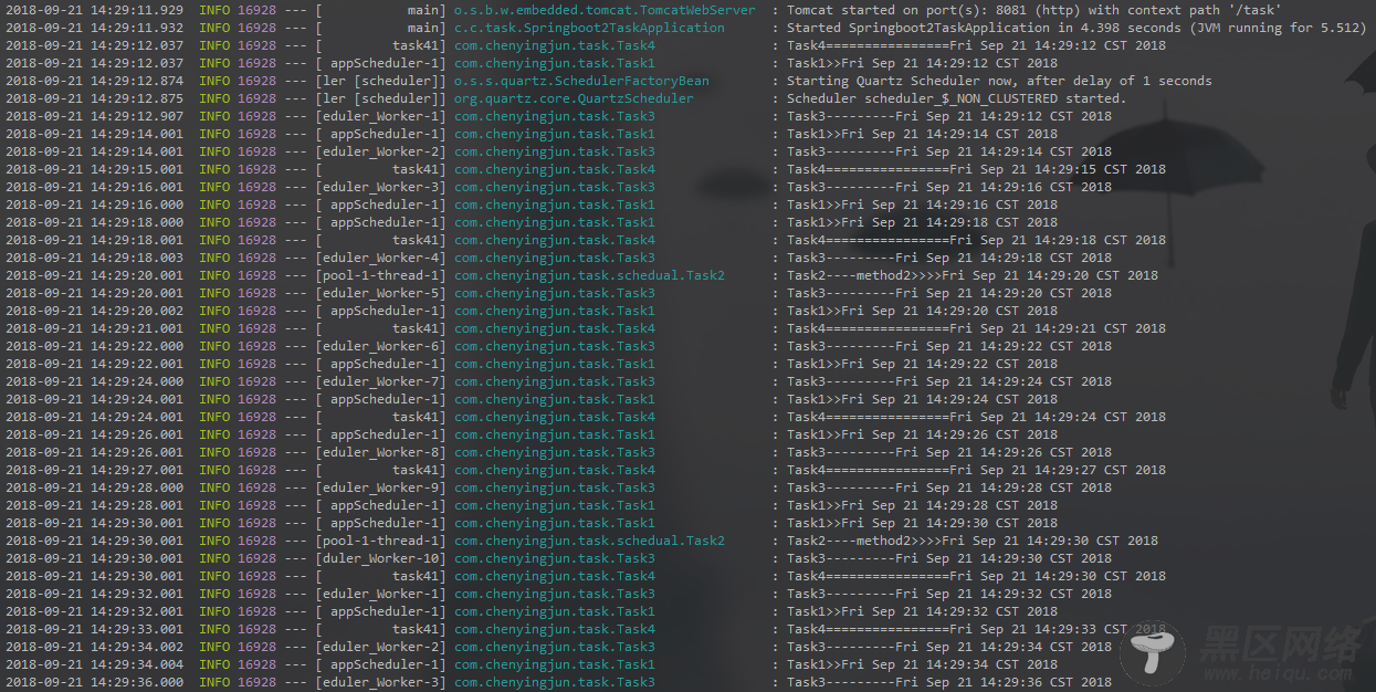SpringBoot2 task scheduler 定时任务调度器四种方式