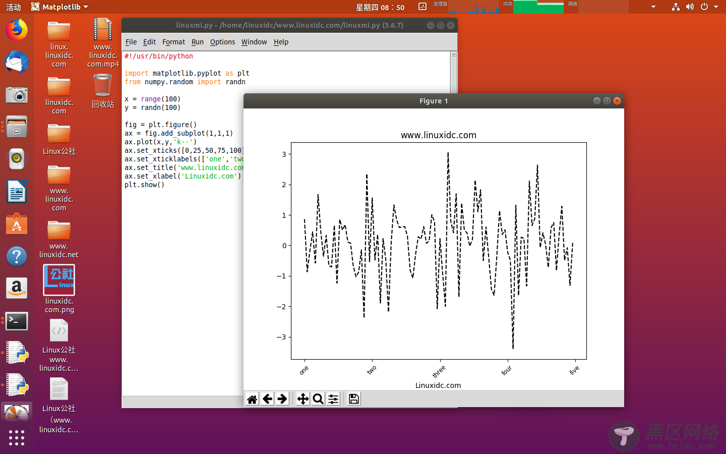 Python可视化Matplotlib绘图并设置标题以及坐标轴等信息
