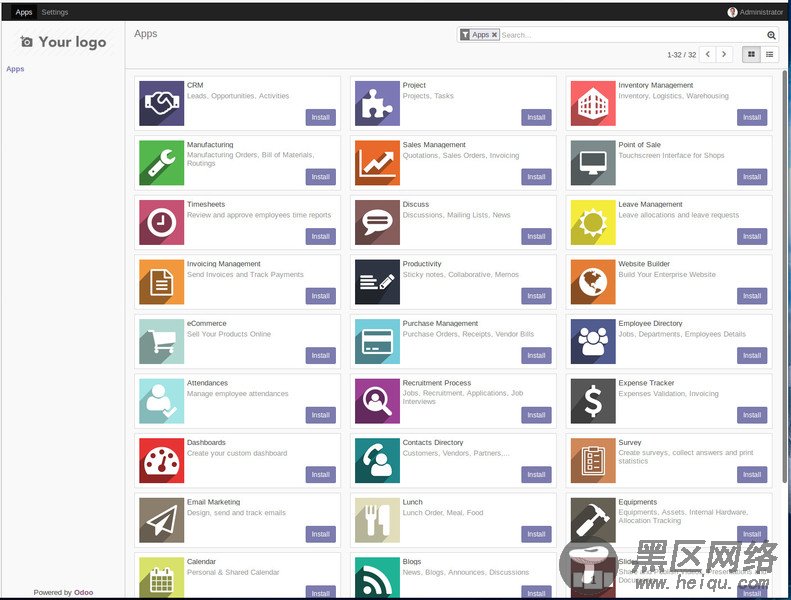 如何在Ubuntu 18.04上安装ODOO管理软件