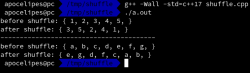 C++随机排序容器中的元素