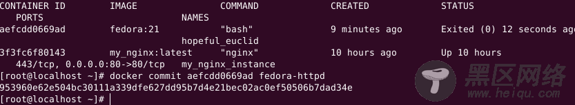 committing fedora httpd