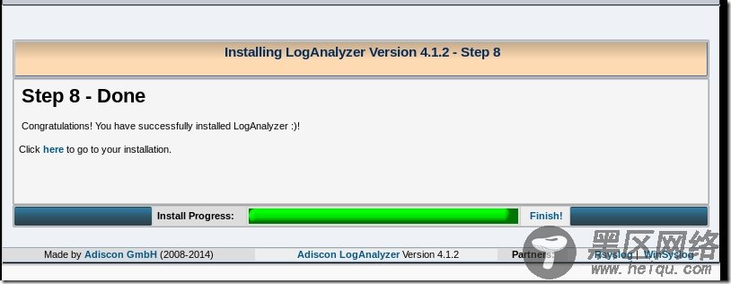 通过webGUI展示日志信息(LogAnalyzer)