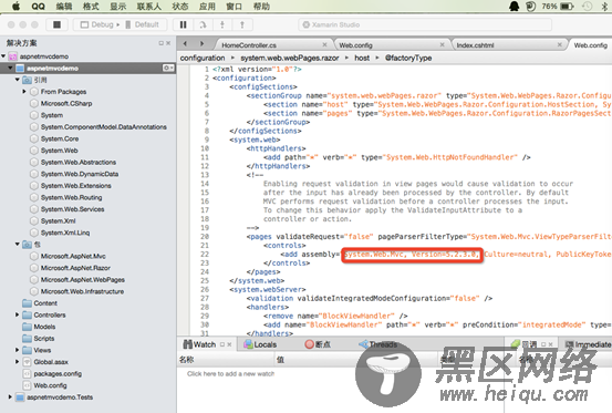 Mono 4.0 Mac上运行asp.net mvc 5.2.3