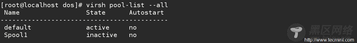 List All Storage Pools