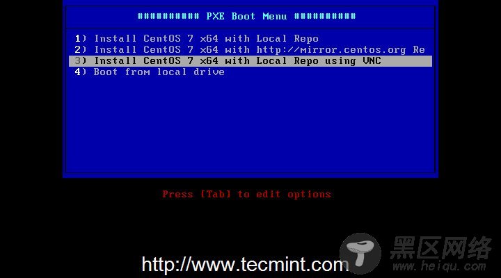 PXE Menu