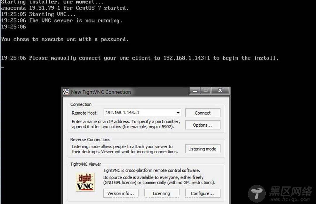 Remote Linux Installation via VNC