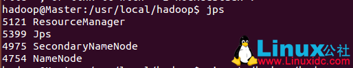 通过jps查看Master的Hadoop进程