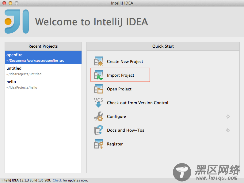 IntelliJ IDEA 13：导入Openfire源代码