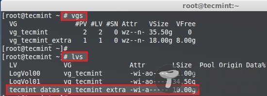 Check LVM Disk Space