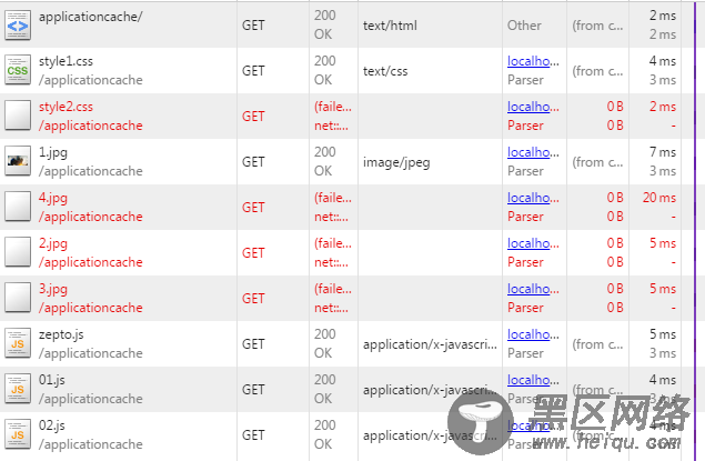 HTML5应用程序缓存Application Cache