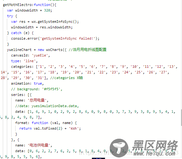 微信小程序实现折线图的示例代码