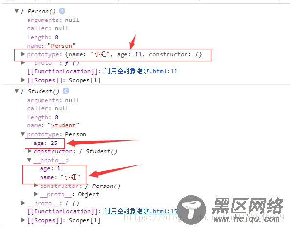 JS学习笔记之原型链和利用原型实现继承详解