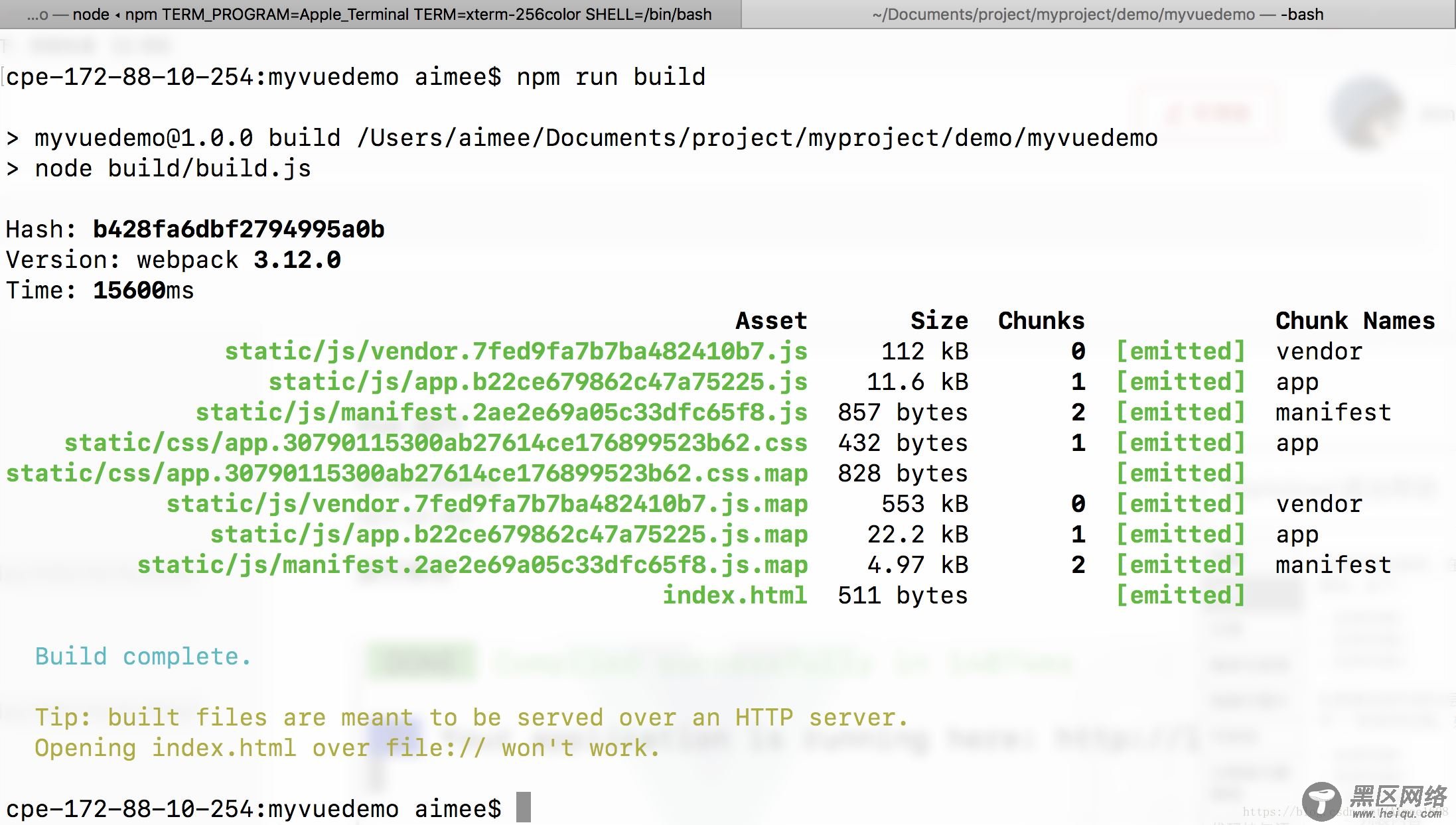 vue.js 2.*项目环境搭建、运行、打包发布的详细步