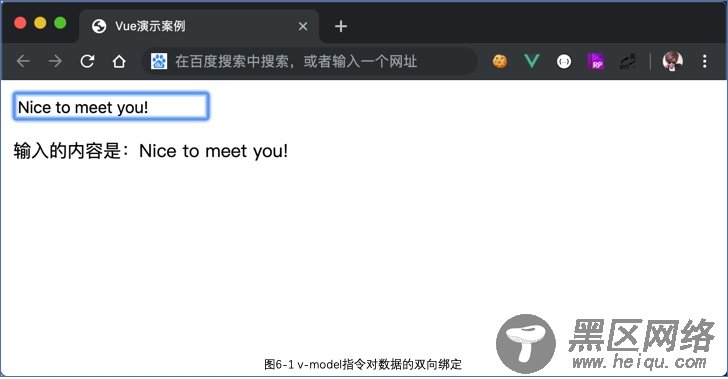 model完成表单的数据双向绑定