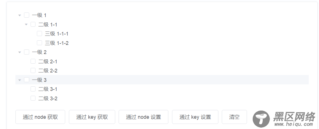 elementUI Tree 树形控件的官方使用文档