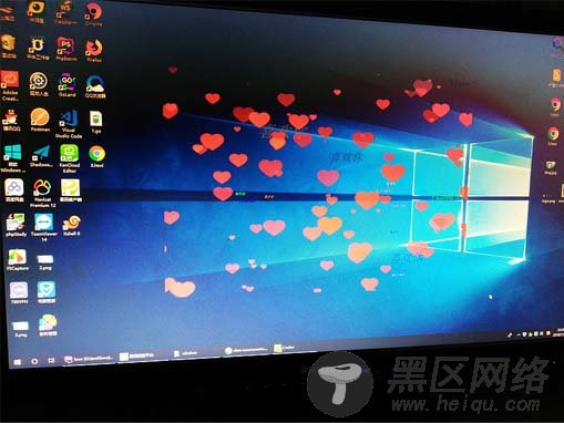 使用electron制作满屏心特效的示例代码
