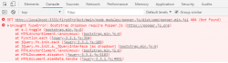 解决使用bootstrap的dropdown部件时报错：error：Boo