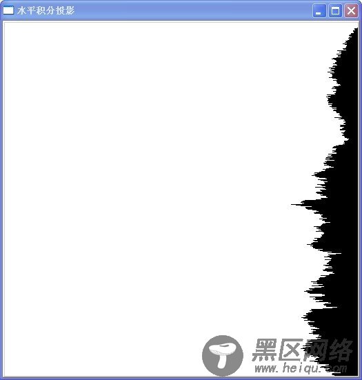 利用OpenCV计算图像的垂直和水平积分投影