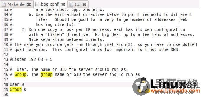 Ubuntu 配置 boa 服务器