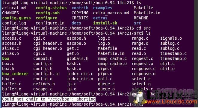 Ubuntu 配置 boa 服务器