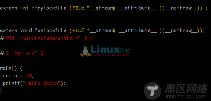 Linux makefile: gcc 工作流程