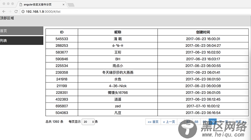 Angularjs自定义指令实现分页插件(DEMO)