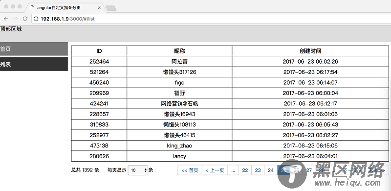 Angularjs自定义指令实现分页插件(DEMO)
