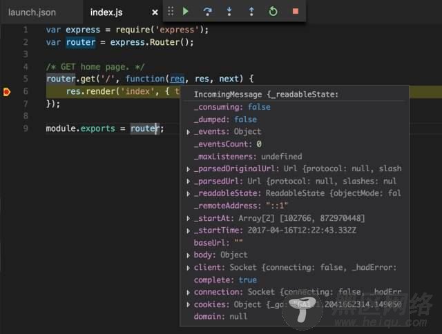详解使用Visual Studio Code对Node.js进行断点调试