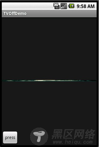 Android电视关闭的动画效果