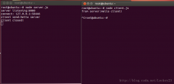 nodejs socket服务端和客户端简单通信功能