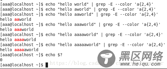 linux 正则表达式grep实例分析