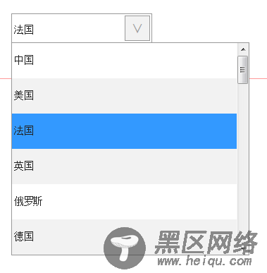 HTML的select控件美化