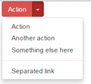 bootstrap组件之按钮式下拉菜单小结