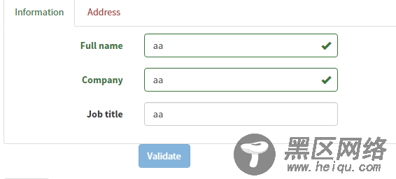 bootstrap 表单验证使用方法