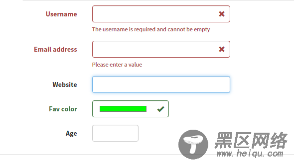 bootstrap 表单验证使用方法