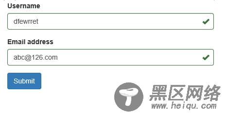 bootstrap 表单验证使用方法