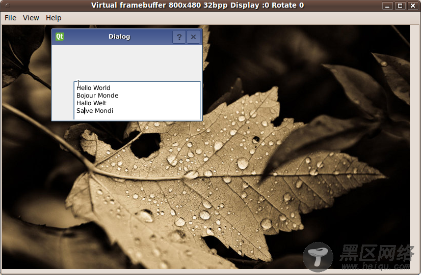 如何给Qt/Embedded Linux程序设置桌面背景