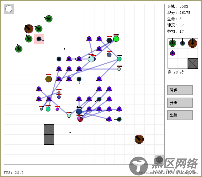 HTML5 塔防游戏分享